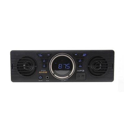 Single-DIN Car MP3 Player with Built-in Speaker, 12V Car Bluetooth Card-Insert FM Radio AV252 (Car mp3)