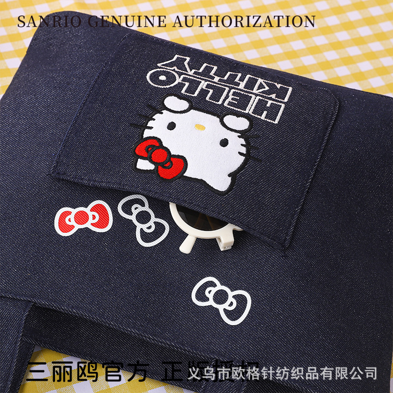 三丽鸥正版牛仔系列凯蒂猫托特包单肩大容量手提新款单肩帆布包|undefined