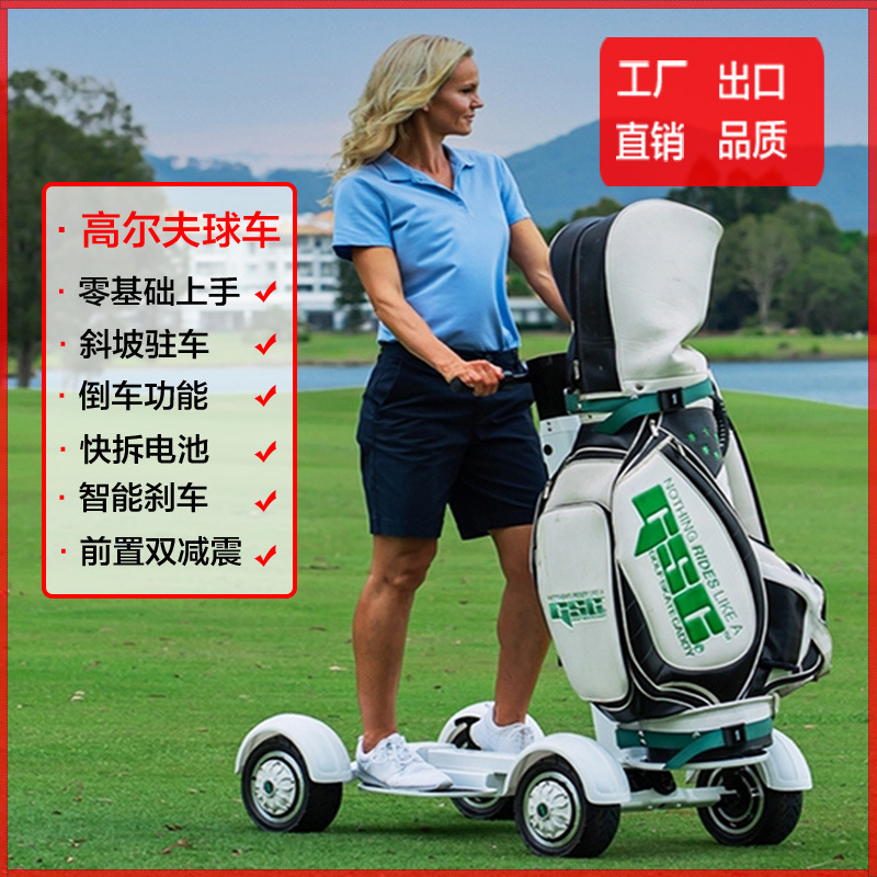 Retuol Four-Wheel Electric Golf Cart Foldable Golfing Artifact Course Mobility Vehicle Can Be Exported Cross-Border