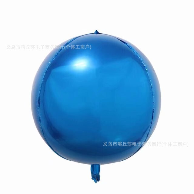 4d铝膜气球18寸22寸立体正圆形金色银色铝箔气球装饰布置厂家批发|undefined