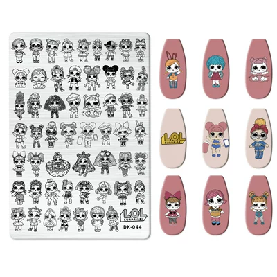 Printing Templates for Nail Art, Dırnaq bəzəkləri - dk-044