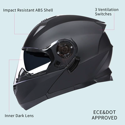Motosiklet kaskı (dəbilqə) – Anti-Fog Breathable All-Season Full-Face