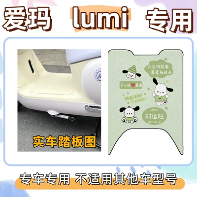 mats for Emma Lumi, cute: Electric vehicle foot mat - pacha-dog-green-special-for-emma-lumi