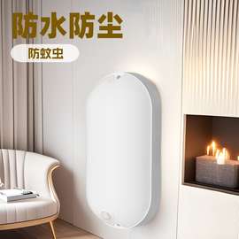 防水IP65墙灯楼梯灯室内20W雷达声光控人体感应壁灯走廊专用家用