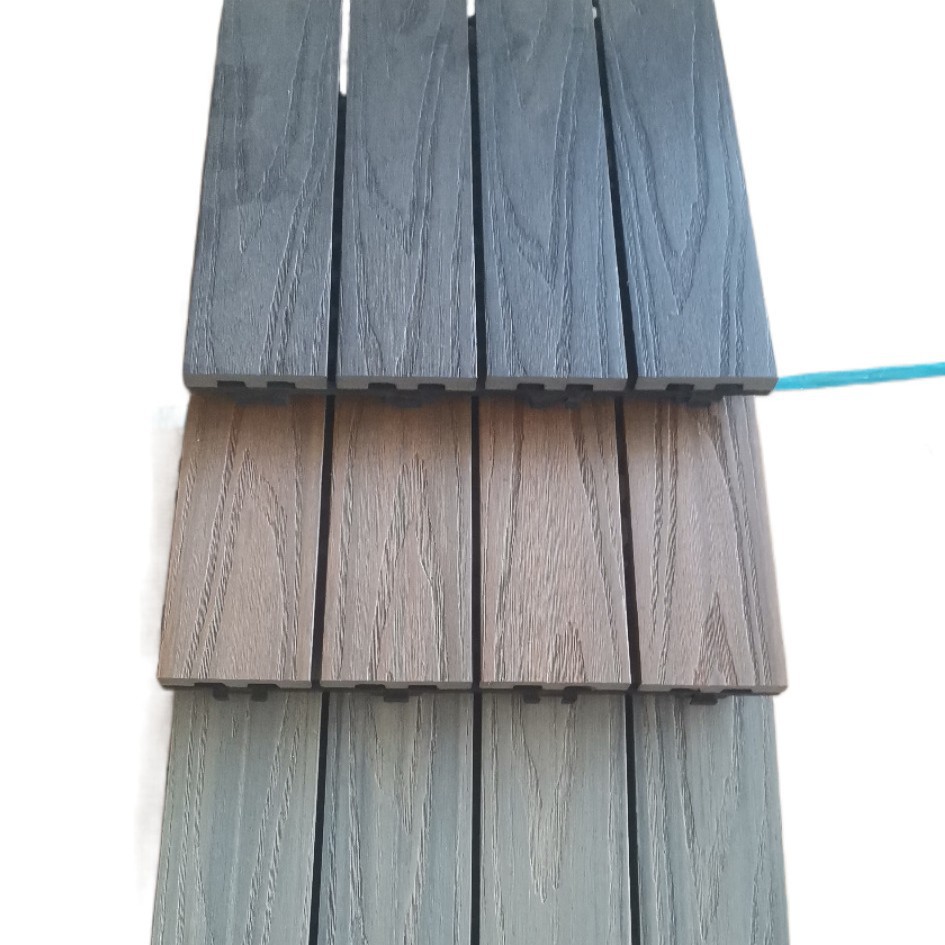 Hecho a mano de madera DIY plástico empalme tablero de sauna impermeable antideslizante anti-corrosión a prueba de insectos piso sol terraza piso pasillo