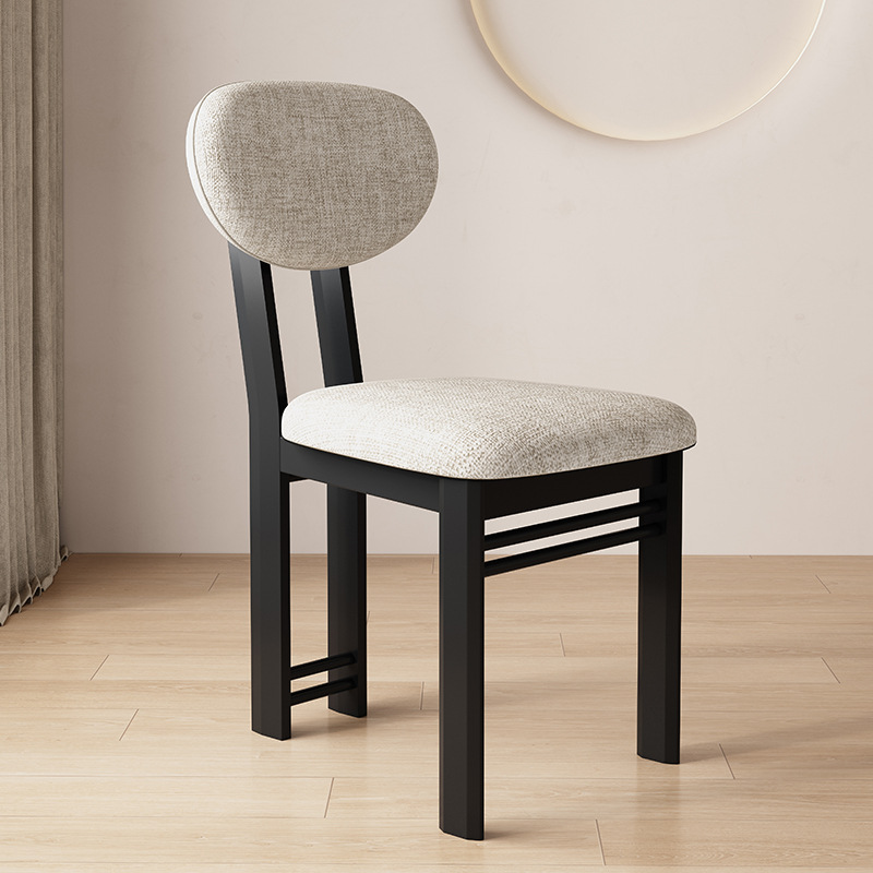 2025 nueva silla de comedor de madera sólida sala de estar doméstica hotel leche tienda de té silla de respaldo nórdica silla de maquillaje
