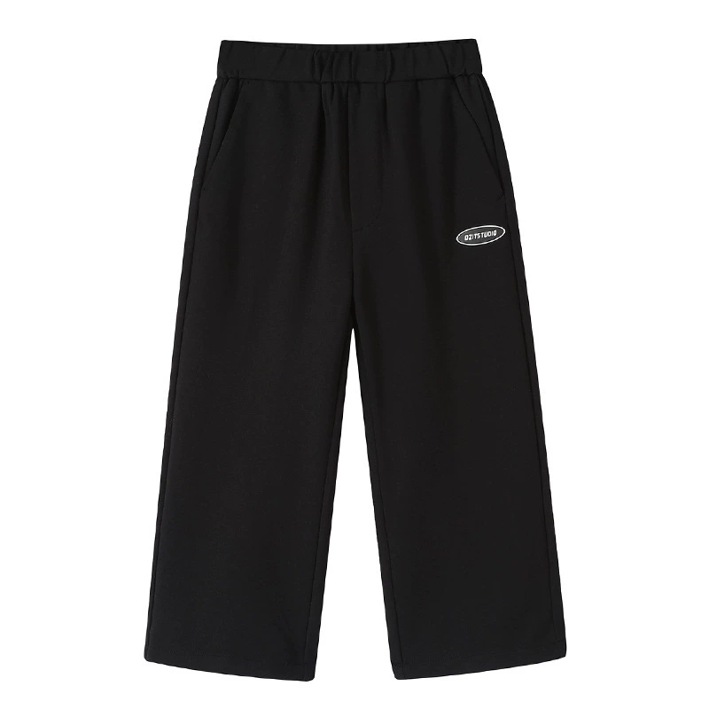 Мужские и женские брюки весна и осень 2024 новые детские брюки средне-мальчики осенние спортивные брюки широкие брюки для мальчиков