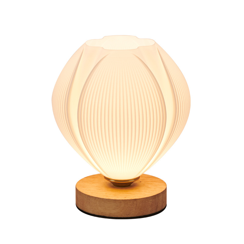 Daguanyuan lámpara de mesa simple lámpara de noche dormitorio de alta gama lámpara de ambiente romántico luz nocturna enchufable para dormir 485L image 6