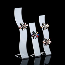 透明亚克力展示架发夹板头花头夹头饰架饰品收纳珠宝首饰展示道具