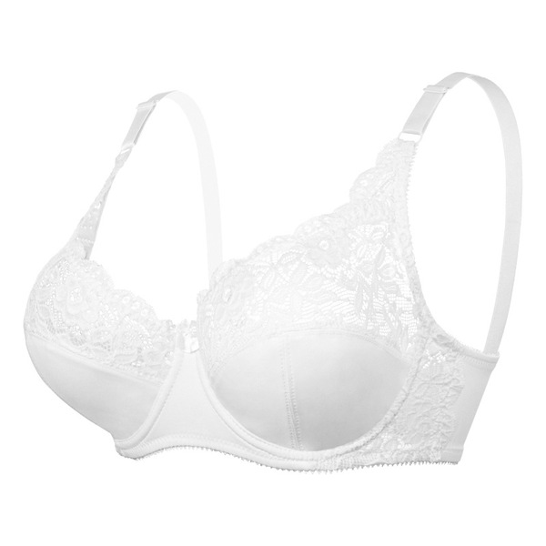 European and American Plus-Size Women's Adjustable Bras with Underwire, Thin Cotton Cups, Lift-Up, Push-Up Lace Russian Women's Bra