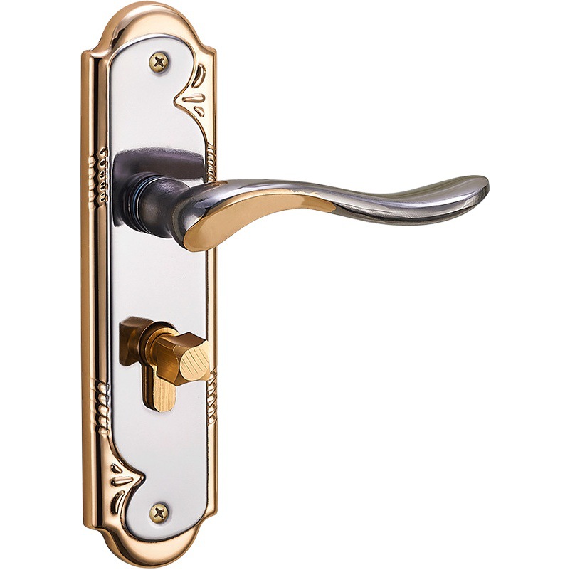 Cerradura de puerta interior del hogar puerta de madera maciza cerradura de la puerta del dormitorio accesorios de hardware cerradura de puerta mecánica manija de la puerta universal