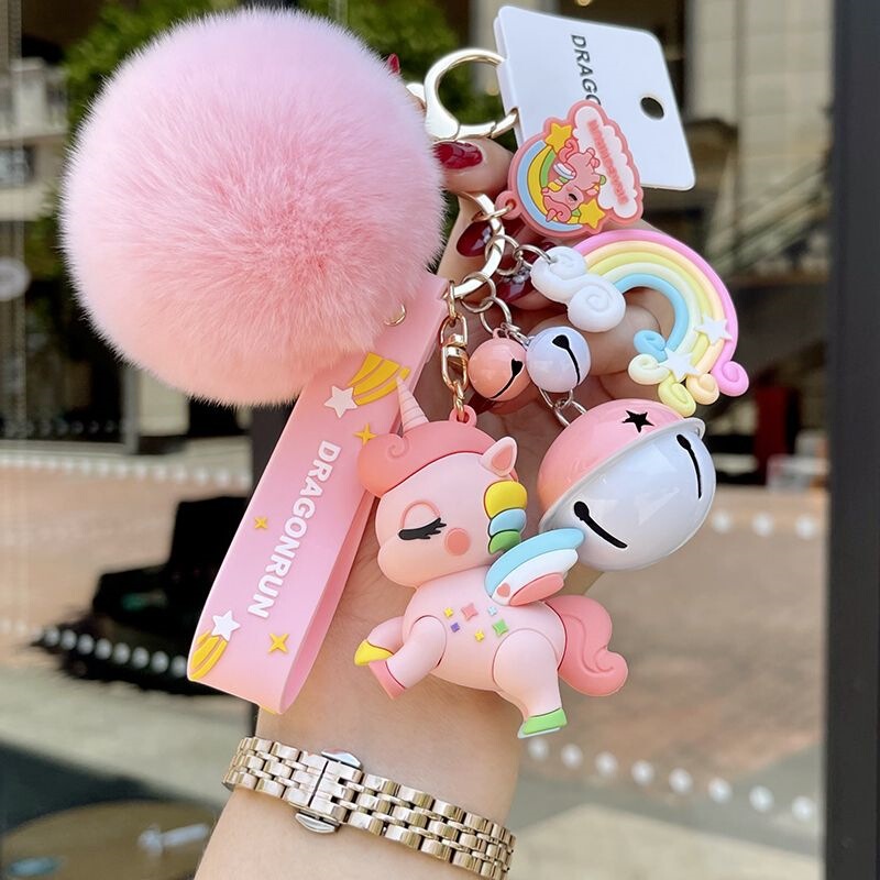 Authentic Ma Xiaochi Sunshine Rainbow Little White Horse Keychain Cute Female Cartoon Pendant Ins Keychain Bag Pendant Authentic Ma Xiaochi Sunshine Rainbow Little White Horse Keychain Cute Female Cartoon Pendant Ins Keychain Bag Pendant