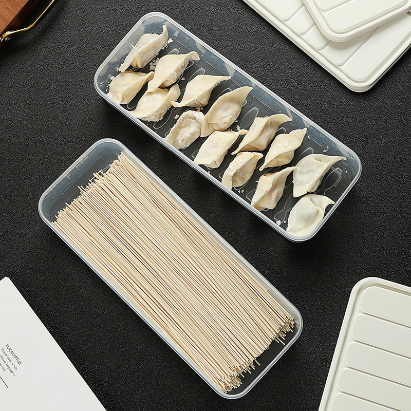 大容量麺収納ボックス キッチン密封麺収納 餃子保存ボックス 冷蔵庫収納ボックス|undefined