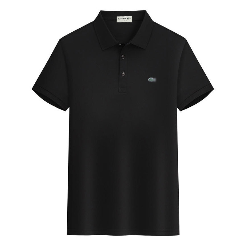 Cross-Border Trade French Fish Polo Shirt Men's Short-Sleeved T-Shirt with Collar Embroidery Casual Wear Simple and Casual