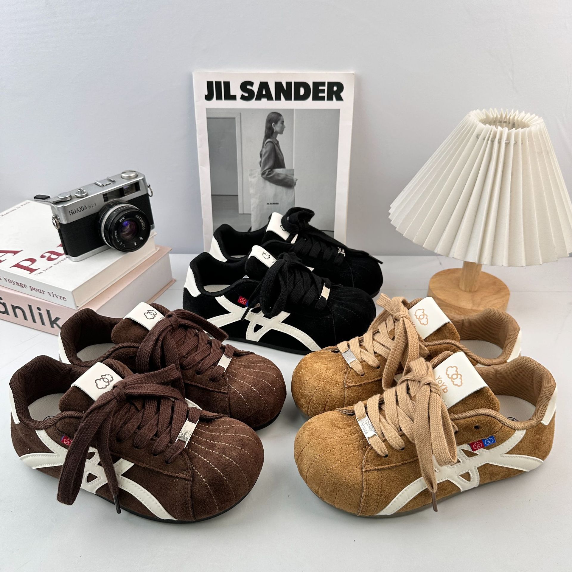 Farwave retro Gump zapatos deportivos casuales versátiles 2025 nuevos estudiantes de otoño lazos bajos zapatos de entrenamiento alemán mujeres