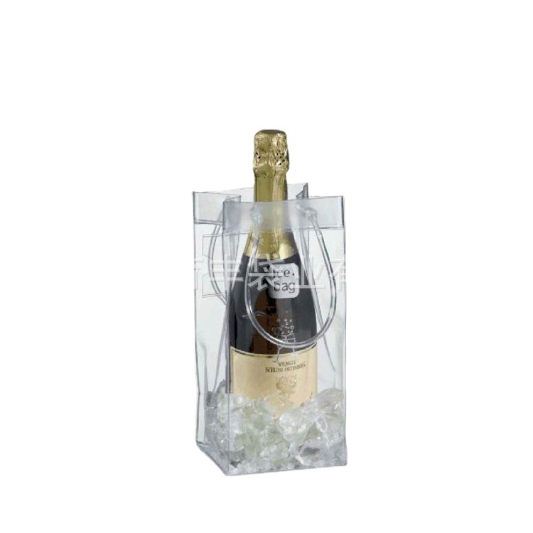 热销供应塑料红酒pvc冰酒广告袋 透明环保印刷袋 有色pvc酒袋批发