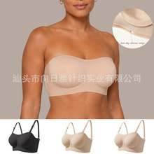 欧美外贸跨境爆款亚马逊果冻胶文胸舒适无痕裸感无钢圈女士内衣