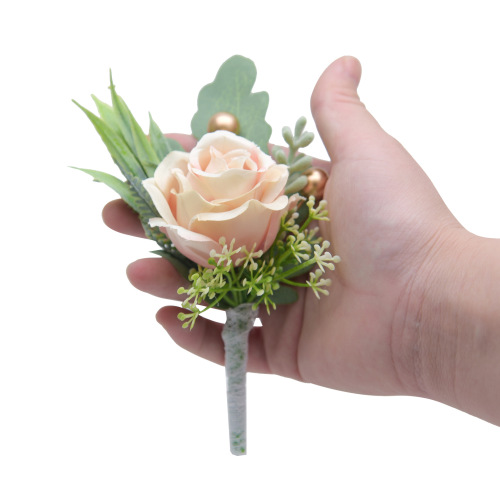 919 Artificial Silk Flower Brooches for Men & Women — Bridal, Bridesmaid, and Sisterhood Group Accessories