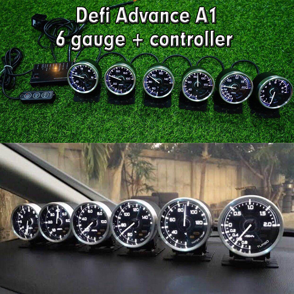Modificación del coche Defi A1 OBD medidor Avance ZD multifunción N2 LCD medidor de carreras de seis articulaciones Reloj