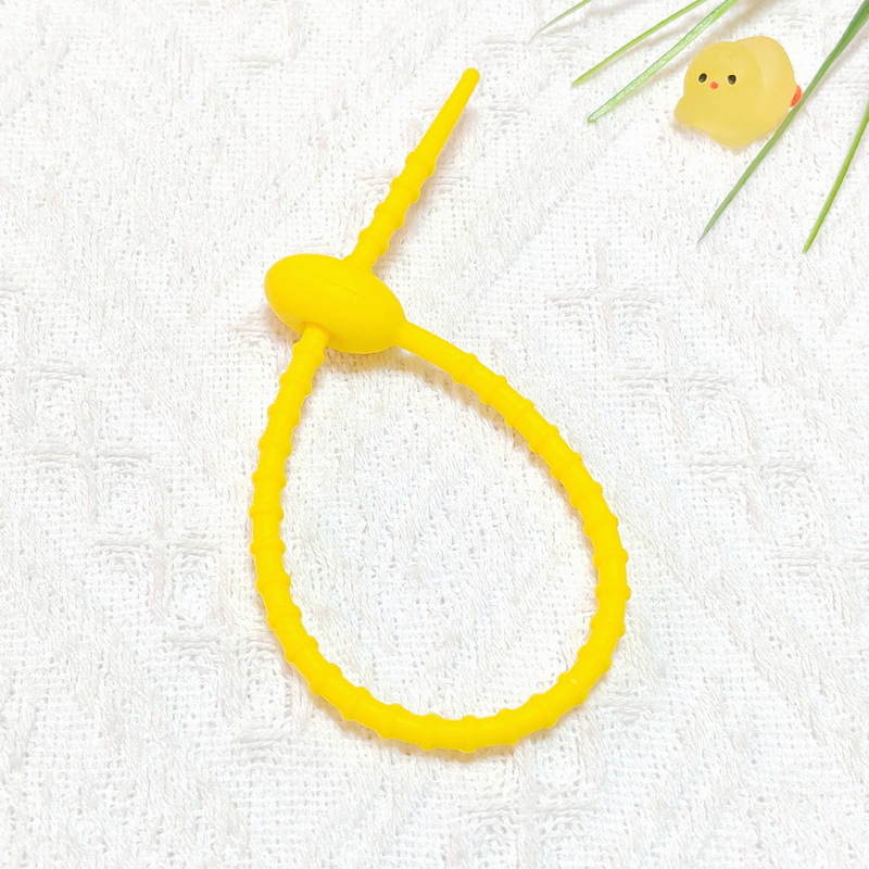 22CM 길이의 실리콘 타이, XQ9046-7 노란색