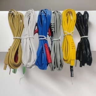 Qingdao Xinsheng. Indi Electronic Acupuncture Instrument Connecting Cable Wire 1.5 Meters Two Needle Wire Color Random