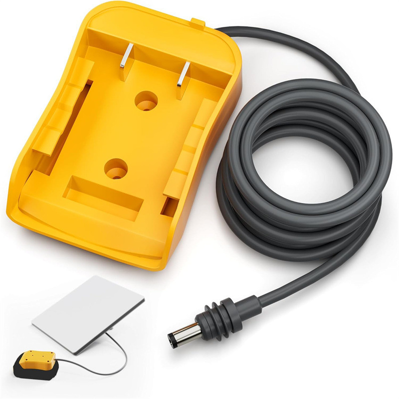 Compatible with Dewalt Miworchi Lithium Battery DIY to 2.1Dc Power Supply Socket Lithium Battery Output Adapter and Others
