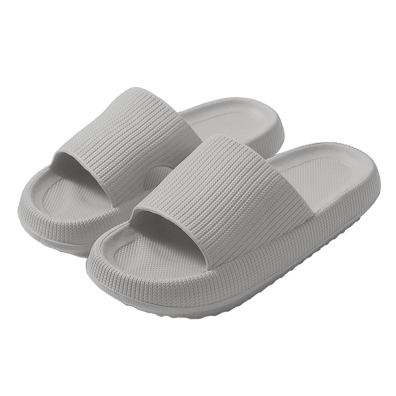 Zapatillas de suela gruesa de 3,2 CM para mujer Verano nueva pareja EVA casa aumento de la altura Baño de suela blanda zapatos de hombre