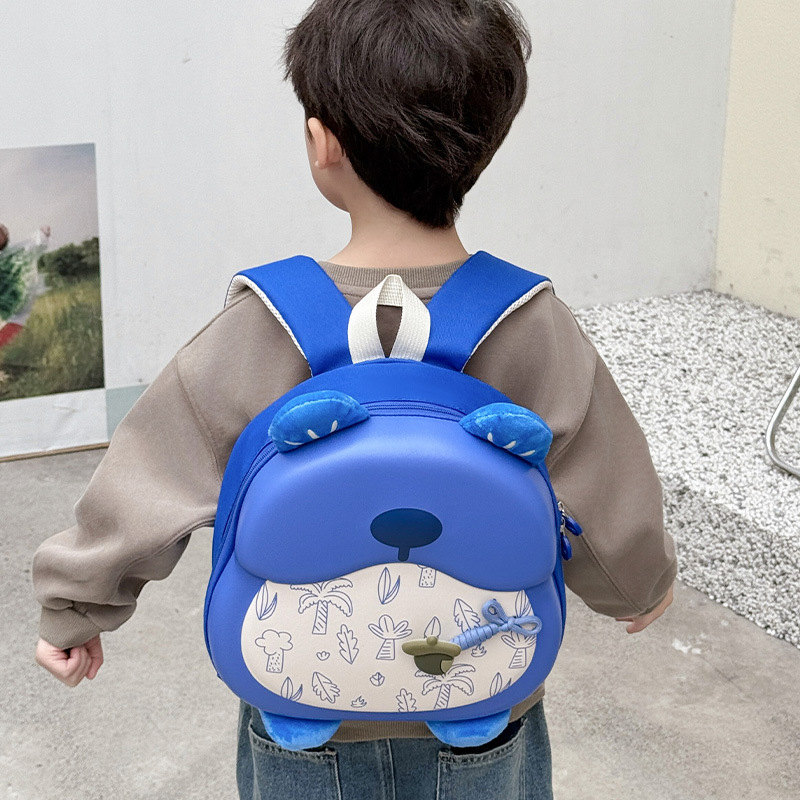Sound Bear Kindergarten Mochila Mochila Dibujos animados Cute de gran capacidad Protector de columna Reducción de carga Mochila para niños Mochila Fabricante