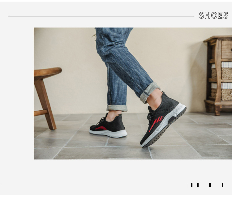 Scarpe da ginnastica da passeggio da uomo in tessuto leggero, facile da pulire, comode scarpe da ginnastica_voghion.com