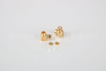 射频同轴连接器SMP母头-KWB2焊接RG086 316双银线 174线缆弯母头