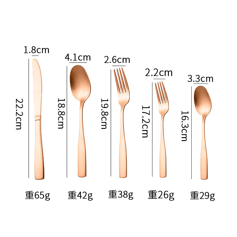 로즈 골드 5 종 세트