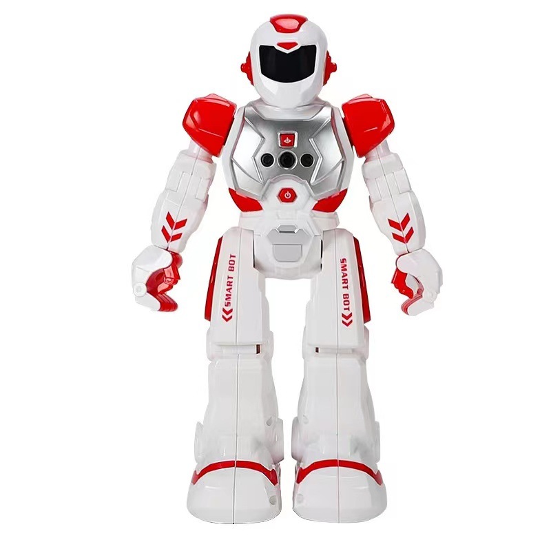 Cross-border intelligent early education robot, singing infrared sensing dancing mechanical police, children's remote control electric toy