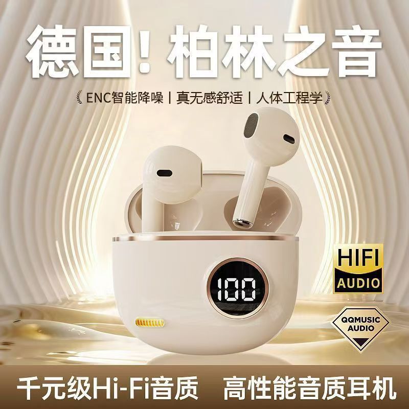 New Wireless Bluetooth Headset 2024 Sports High-Quality In-Ear Ultra-Long Noise Reduction Battery Life Computer Bluetooth 5.4