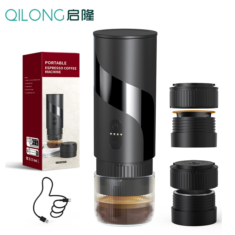 Cross-Border Wireless Portable Capsule Coffee Machine, Fully Automatic Italian Pump Pressure Heating Extraction and Enrichment, Ins Style