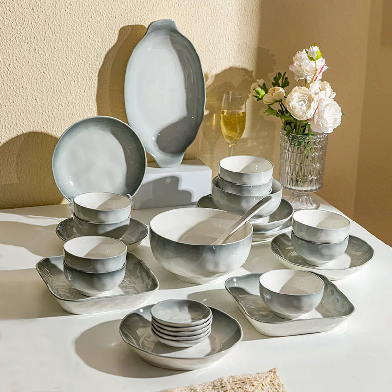 Модная посуда Ceramic tableware для дома, тарелка для супа высокого качества