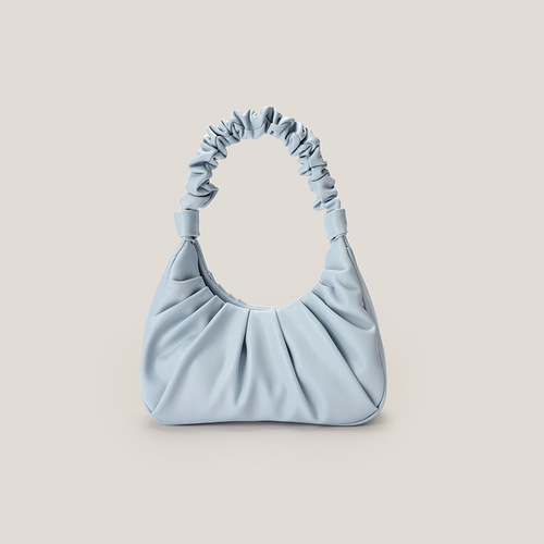 2024 summer new style pleated cloud bag niche design armpit bag baguette bag portable dumpling bag for women