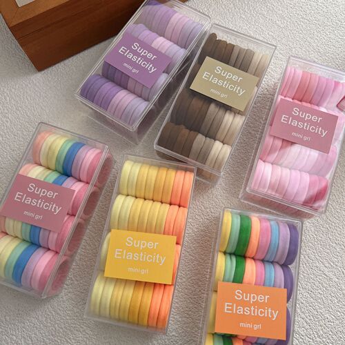Gentle, comfortable and super elastic towel ring ~ hair tie hair accessory Korean simple rubber band does not hurt the hair and tied with ponytail headband