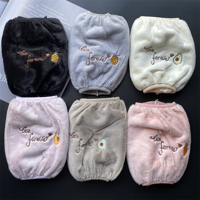 Franela impermeable bordada cocina del bebé de los hombres de las mujeres largo oversleeve mangas de la mano de los niños al por mayor estudiante Otoño e Invierno