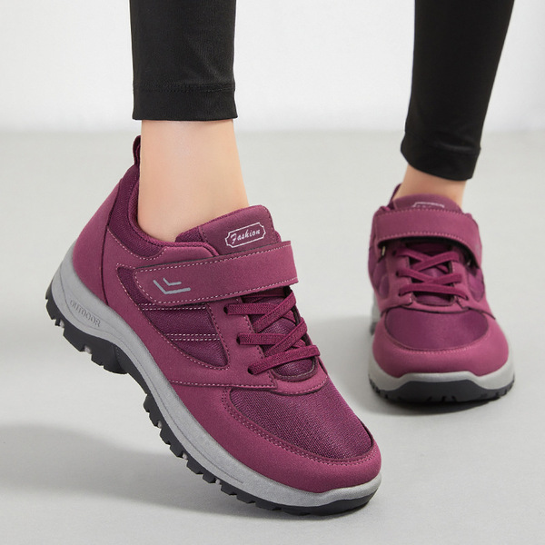 Walking shoes with velcro