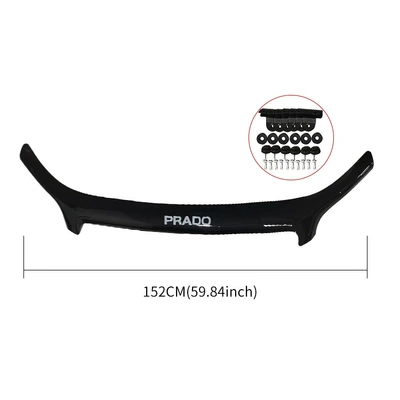 Car exterior modification parts are suitable for Toyota Prado Prado engine cover guide spoiler sand and gravel block (Spoiler) - 2010-2013-prado-sandstone-shield