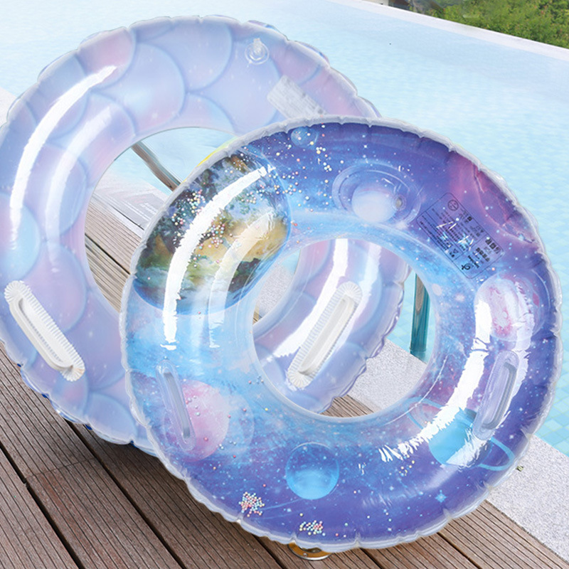 Anillo de natación infantil, anillo axilar inflado, bolsa de aire gruesa, anillo salvavidas de PVC anti-rollback, anillo de natación de color al por mayor