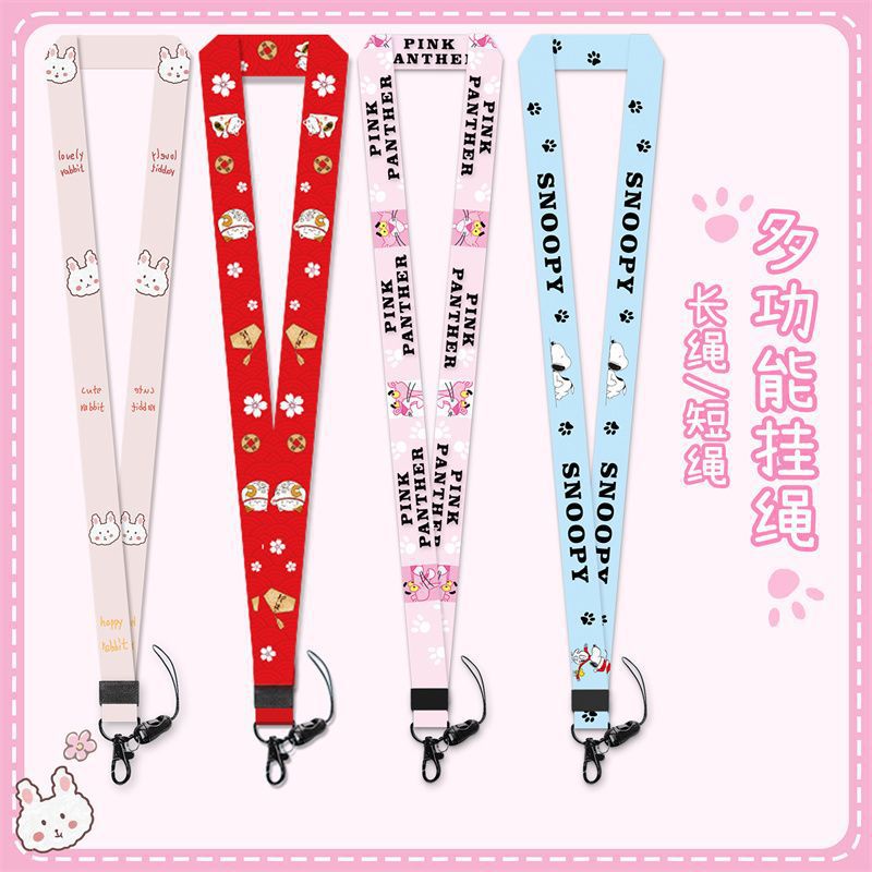 Dibujos animados creativos Lindo Mickey Cordón Tarjeta de autobús para niños Tarjeta de campus Tarjeta de trabajo Caja del teléfono móvil Cadena Larga Permiso de trabajo