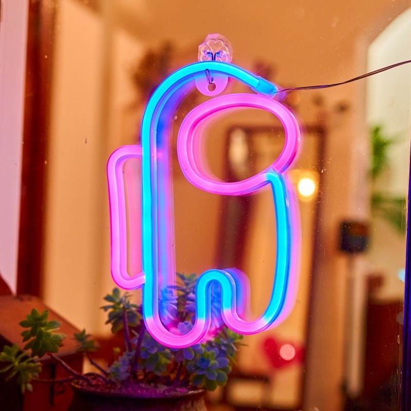 Suministro directo de fábrica de luces LED de neón, luces decorativas de mariposas, nuevas luces de modelado de Planet, luces nocturnas en stock de Amazon