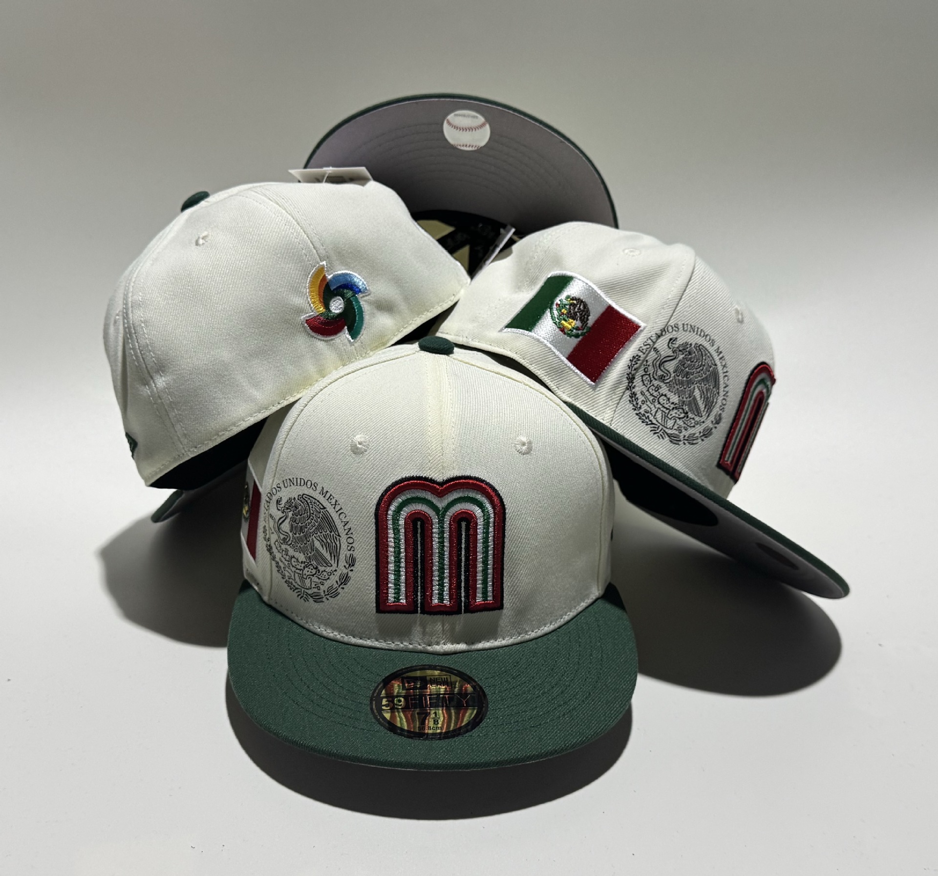 Transfronterizos de alta calidad totalmente cerrados no ajustables bordados sombreros de béisbol comercio exterior sombreros de sombreros para hombres y mujeres sombreros de borde plano al por mayor
