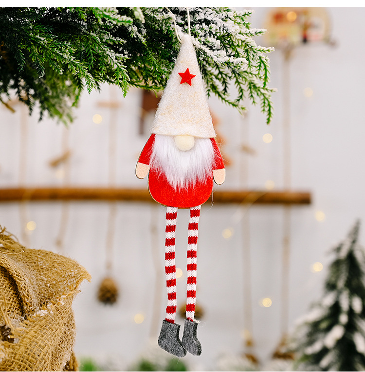 11g Weight Christmas Festival Wholesale Christmas Rudolph Hanging Legs Doll Pendant Decoration Nihaojewelry 9