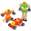 Wooden interactive constructor with accessories, toy, training, for children and parents, handmade, wholesale