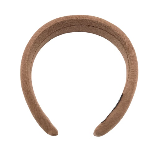 New High Crown Headband Korean Style Milk Coffee Color Wide Version Thick Sponge Hair Compress Headband Simple Elegant Hair Accessory Wholesale