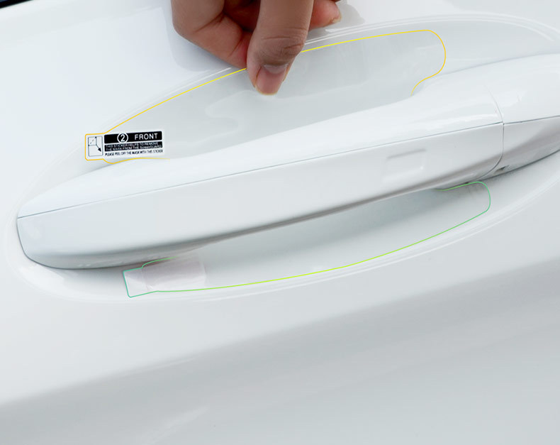 Car Door Handle Sticker Anti-Scratch Invisible Car Handle Door Bowl Film Universal Hand Buckle Protection Protective Cover Transparent Outside the Car