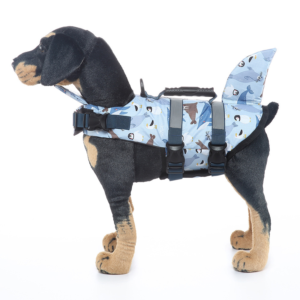 Reflective Buoyancy Dog Swimsuit Life Jacket Animal Shaped Pet Supplies For Small To Large Dogs_voghion.com