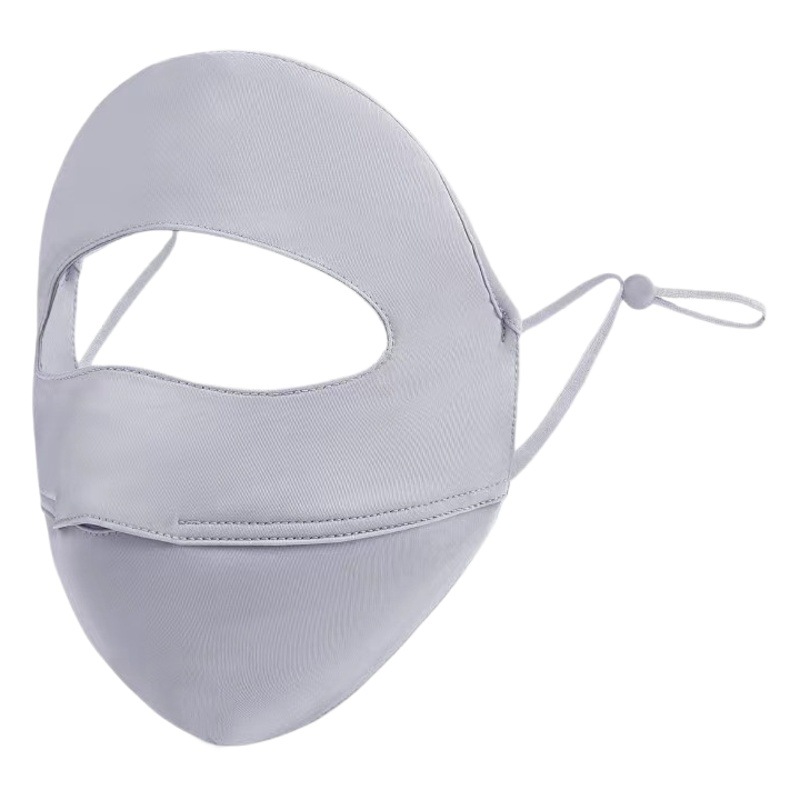 Sunscreen Women's Anti-ultraviolet Summer Driving Ice Silk Face Gini Breathable Eye Protection Corner Face Shading Mask